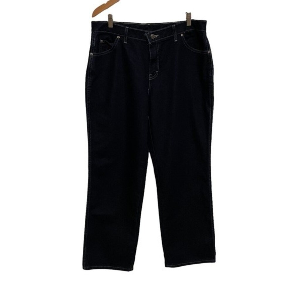 Dickies Women's Dark Wash Rugged Workwear Blue Jeans Size 16